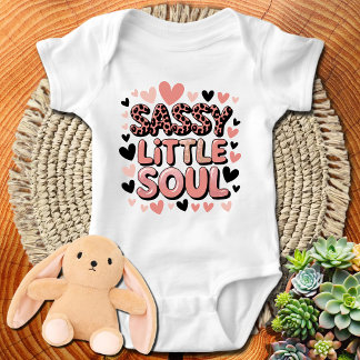 Body Para Bebê Alma Pequena e Atitude - Atitude Fofo e Confiante