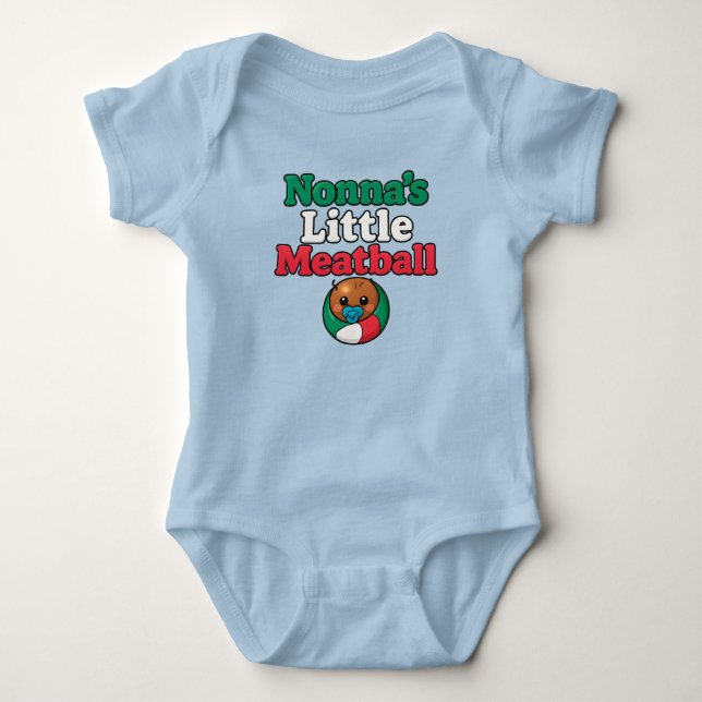 Body Para Bebê Almôndega da Nonna  (Frente)