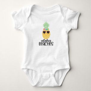 Body Para Bebê Aloha Beaches Pineapple