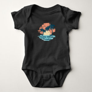 Body Para Bebê Aloha Hawaii