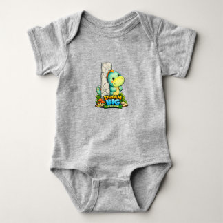 Body Para Bebê 🦕✨ Alphabet Dino “I” Baby Jersey Bodysuit 👶💚