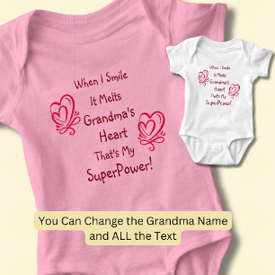 Body Para Bebê Alterar Nome Todo Sorriso de Texto Quebra Superpot