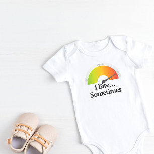 Body Para Bebê Alto Risco: Eu mordo às vezes...