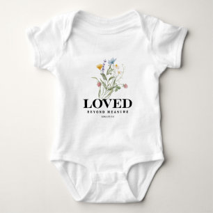 Body Para Bebê Amado Além da Medida – Romanos 5:8 Bíblia Cristã