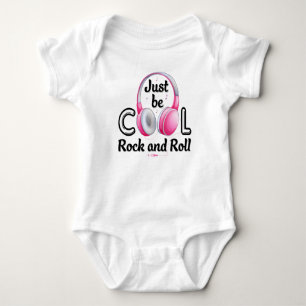 Body Para Bebê Amante da Música Apenas Seja Legal Rock and Roll