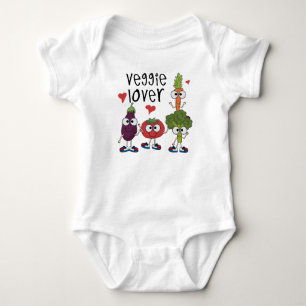 Body Para Bebê Amante do vegetariano