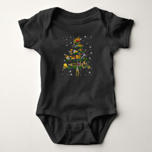 Body Para Bebê Amantes Mecânicas Árvore de Natal Mecânica