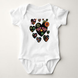 Body Para Bebê Amar Pássaros Arte Folclórica Escandinava