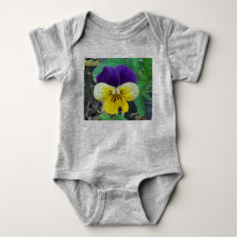 Body Para Bebê Amarela e Roxa Viola