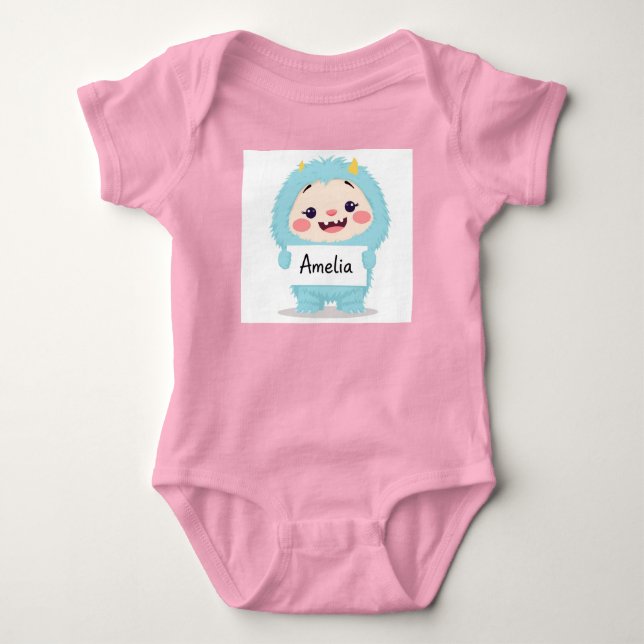 Body Para Bebê Amelia's Super Sweet Monster (Frente)