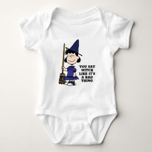 Body Para Bebê Amendoins   Bruxa Lucy Halloween