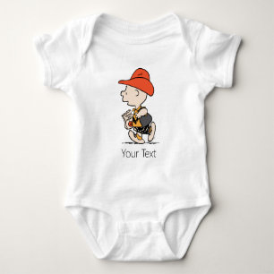 Body Para Bebê Amendoins Charlie Brown Cowboy Halloween