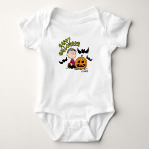 Body Para Bebê Amendoins Happy Halloween Linus
