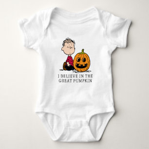 Body Para Bebê Amendoins Linus & Jack O' Lanterna
