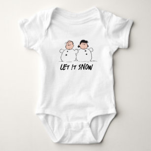 Body Para Bebê Amendoins Linus & Lucy Snowmen