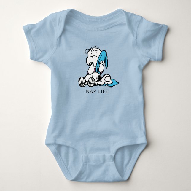 Body Para Bebê Amendoins | Linus & Snoopy (Frente)