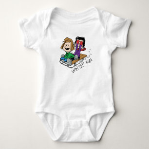Body Para Bebê Amendoins   Pepperminta Patty & Marcie Sled Riding
