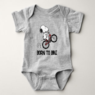 Body Para Bebê Amendoins   Roda de bicicleta Snoopy