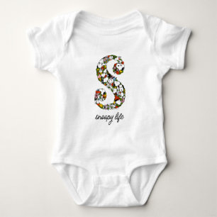 Body Para Bebê Amendoins   S é para Snoopy