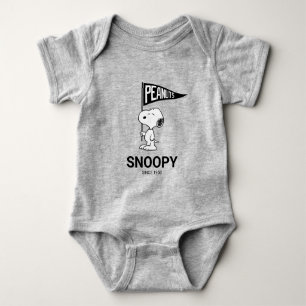 Body Para Bebê Amendoins   Snoopy Athletic Department