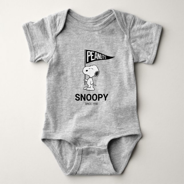Body Para Bebê Amendoins | Snoopy Athletic Department (Frente)