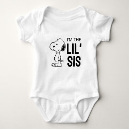 Body Para Bebê Amendoins Snoopy | Eu sou a Irmãzinha