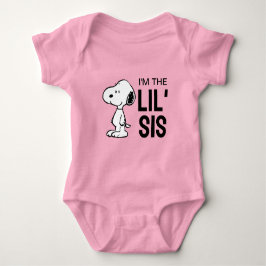 Body Para Bebê Amendoins Snoopy | Eu sou a Irmãzinha