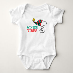 Body Para Bebê Amendoins Snoopy & Woodstock Warm Wish