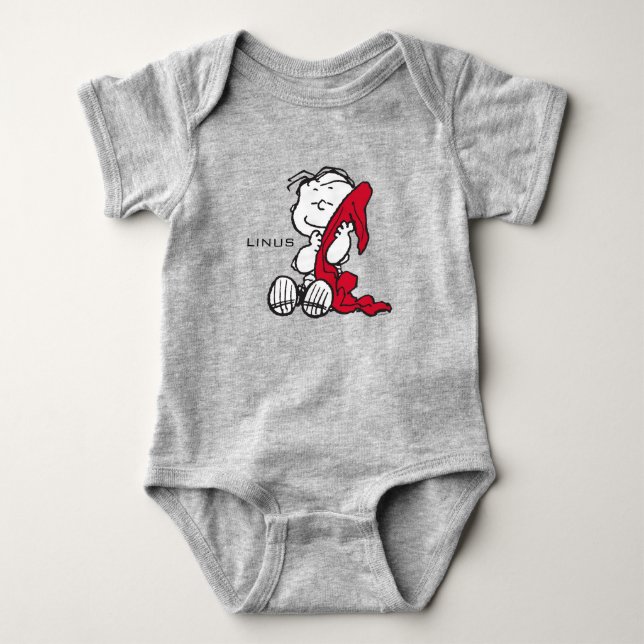 Body Para Bebê Amendoins | Sorriso Linus (Frente)