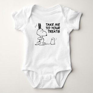 Body Para Bebê Amendoins   Woodstock Scare Snoopy