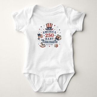 Body Para Bebê América 250 Bebê / Pequeno Patriota