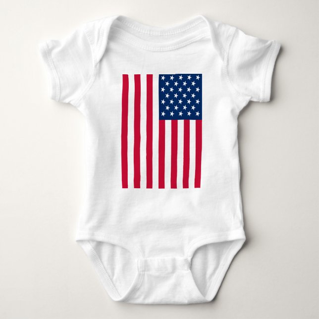 Body Para Bebê American Flag Baby Bodycase (Frente)