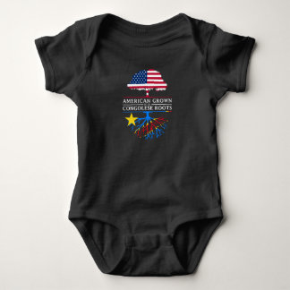 Body Para Bebê Americano crescido com as raizes congolesas
