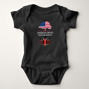 Body Para Bebê Americano crescido com design de Kenya   das