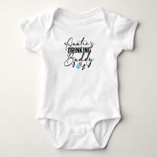 Body Para Bebê Amigo bebendo da tia