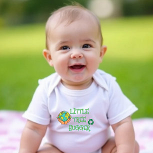 Body Para Bebê Amigo Do Ambiente - Pequeno Fato De Bebê Hugger De