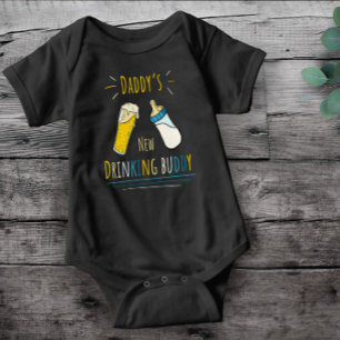 Body Para Bebê amigo do bebendo do pai