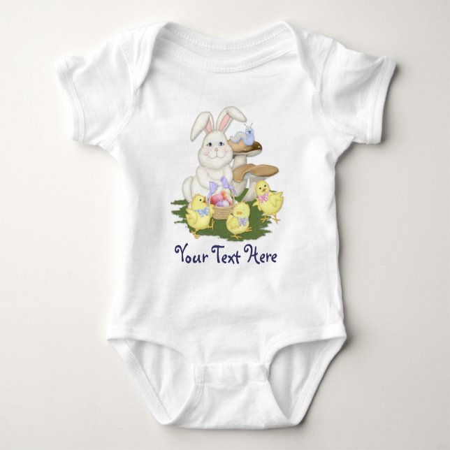 Body Para Bebê Amigos de páscoa (Frente)