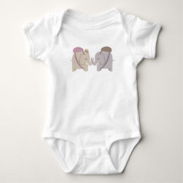 Body Para Bebê amigos elefantes