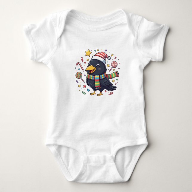 Body Para Bebê AMITA | Happy Crow - Candy Fun (Frente)