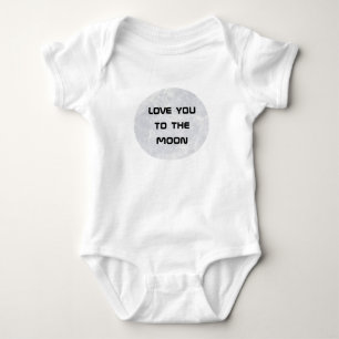 Body Para Bebê "Amo-te à lua e volta" Lua Bonita   Espaço