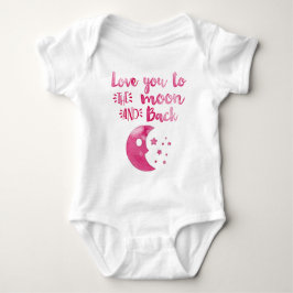 Body Para Bebê Amo-te à Moon Hand Trendy Girl