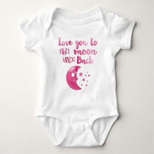 Body Para Bebê Amo-te à Moon Hand Trendy Girl