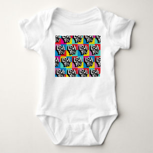 Body Para Bebê Amo-te: Namorados de Mão