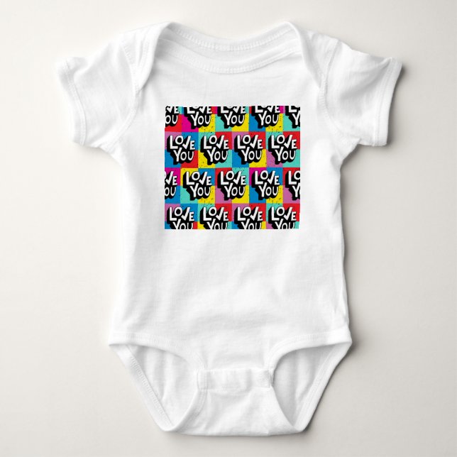 Body Para Bebê Amo-te: Namorados de Mão (Frente)