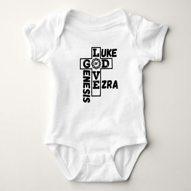 Body Para Bebê Amor a Deus Espada Bíblica Unisex (Frente)