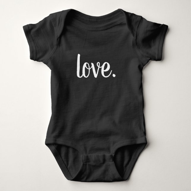Body Para Bebê amor CHARMOSO FOFO. letra | (Frente)