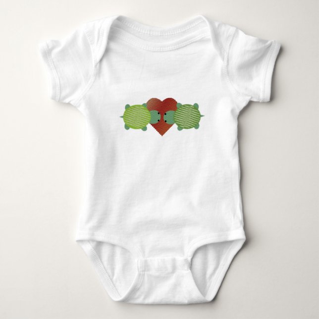 Body Para Bebê Amor com Tartaruga (Frente)