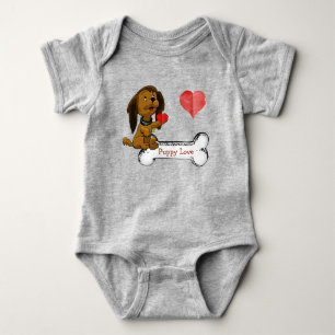 Body Para Bebê Amor de filhote de cachorro