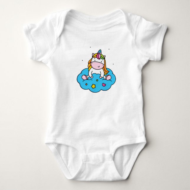 Body Para Bebê Amor de unicórnio (Frente)